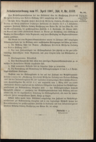 Verordnungsblatt für das Kaiserlich-Königliche Heer 19070508 Seite: 3