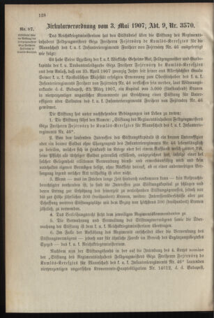 Verordnungsblatt für das Kaiserlich-Königliche Heer 19070508 Seite: 4