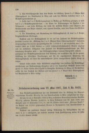 Verordnungsblatt für das Kaiserlich-Königliche Heer 19070528 Seite: 8