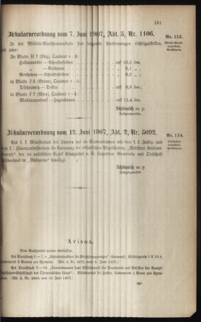 Verordnungsblatt für das Kaiserlich-Königliche Heer 19070618 Seite: 3