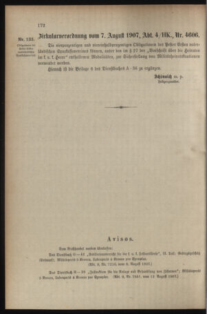 Verordnungsblatt für das Kaiserlich-Königliche Heer 19070818 Seite: 2