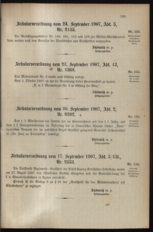 Verordnungsblatt für das Kaiserlich-Königliche Heer 19070928 Seite: 3