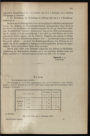 Verordnungsblatt für das Kaiserlich-Königliche Heer 19070928 Seite: 9