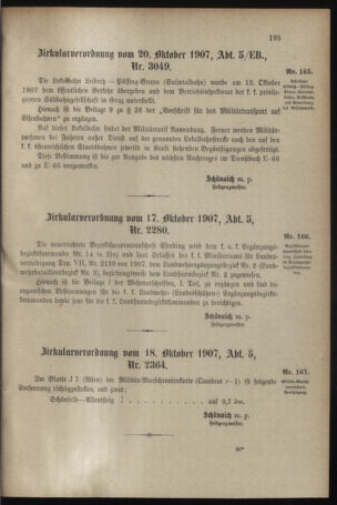 Verordnungsblatt für das Kaiserlich-Königliche Heer 19071028 Seite: 3