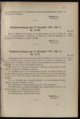 Verordnungsblatt für das Kaiserlich-Königliche Heer 19071128 Seite: 3