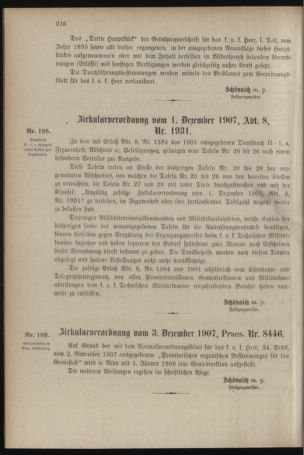 Verordnungsblatt für das Kaiserlich-Königliche Heer 19071207 Seite: 2