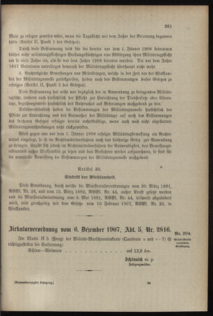 Verordnungsblatt für das Kaiserlich-Königliche Heer 19071218 Seite: 37