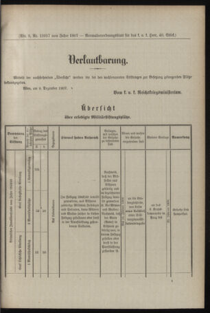 Verordnungsblatt für das Kaiserlich-Königliche Heer 19071218 Seite: 39