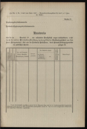 Verordnungsblatt für das Kaiserlich-Königliche Heer 19071218 Seite: 43