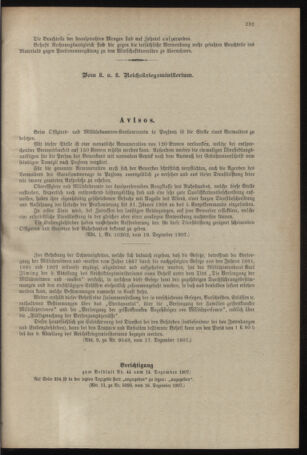 Verordnungsblatt für das Kaiserlich-Königliche Heer 19071228 Seite: 13