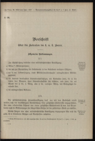 Verordnungsblatt für das Kaiserlich-Königliche Heer 19071228 Seite: 35