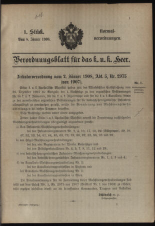 Verordnungsblatt für das Kaiserlich-Königliche Heer