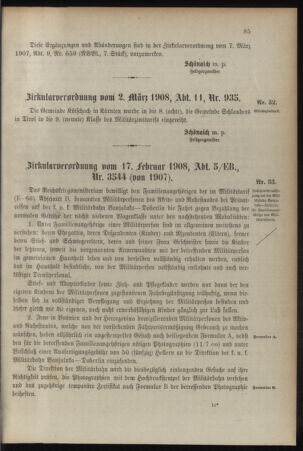 Verordnungsblatt für das Kaiserlich-Königliche Heer 19080307 Seite: 3