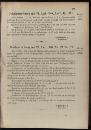 Verordnungsblatt für das Kaiserlich-Königliche Heer 19080428 Seite: 3