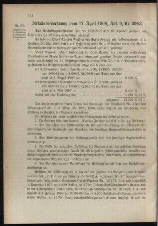 Verordnungsblatt für das Kaiserlich-Königliche Heer 19080428 Seite: 4