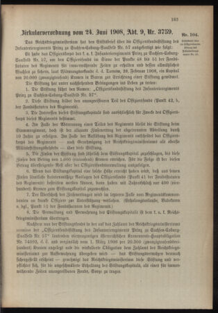 Verordnungsblatt für das Kaiserlich-Königliche Heer 19080627 Seite: 15