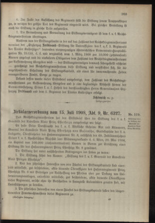 Verordnungsblatt für das Kaiserlich-Königliche Heer 19080718 Seite: 33