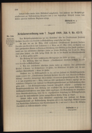 Verordnungsblatt für das Kaiserlich-Königliche Heer 19080818 Seite: 12