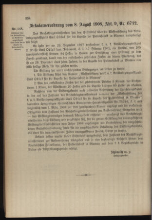 Verordnungsblatt für das Kaiserlich-Königliche Heer 19080818 Seite: 16