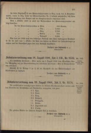 Verordnungsblatt für das Kaiserlich-Königliche Heer 19080828 Seite: 3