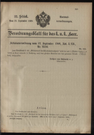 Verordnungsblatt für das Kaiserlich-Königliche Heer