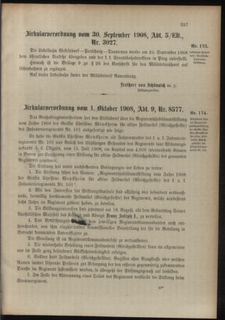 Verordnungsblatt für das Kaiserlich-Königliche Heer 19081008 Seite: 3