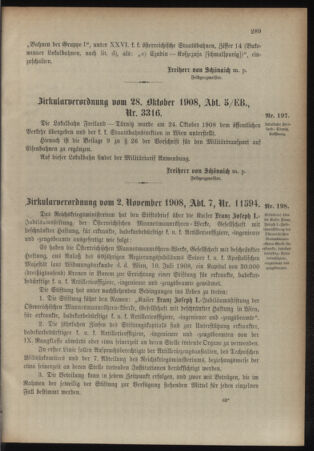 Verordnungsblatt für das Kaiserlich-Königliche Heer 19081107 Seite: 3