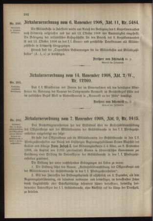 Verordnungsblatt für das Kaiserlich-Königliche Heer 19081118 Seite: 2