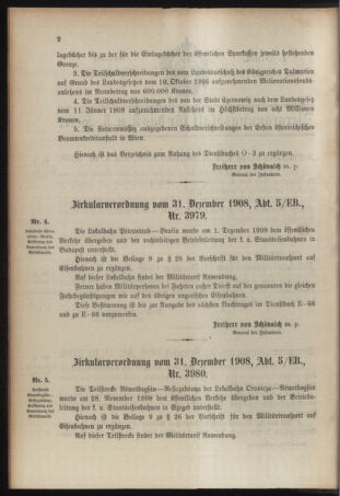 Verordnungsblatt für das Kaiserlich-Königliche Heer 19090108 Seite: 2