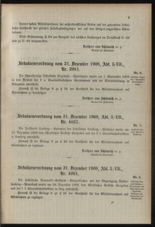 Verordnungsblatt für das Kaiserlich-Königliche Heer 19090108 Seite: 3