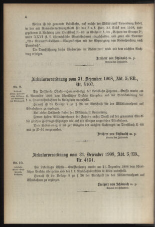 Verordnungsblatt für das Kaiserlich-Königliche Heer 19090108 Seite: 4