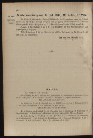 Verordnungsblatt für das Kaiserlich-Königliche Heer 19090717 Seite: 4