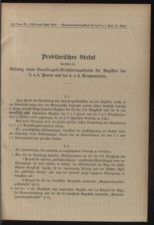 Verordnungsblatt für das Kaiserlich-Königliche Heer 19090907 Seite: 13