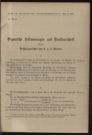 Verordnungsblatt für das Kaiserlich-Königliche Heer 19091013 Seite: 5