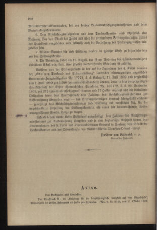 Verordnungsblatt für das Kaiserlich-Königliche Heer 19091018 Seite: 4