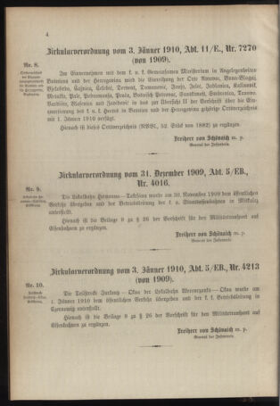 Verordnungsblatt für das Kaiserlich-Königliche Heer 19100108 Seite: 4