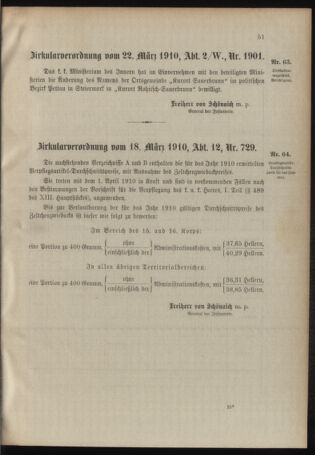 Verordnungsblatt für das Kaiserlich-Königliche Heer 19100330 Seite: 3