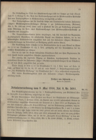 Verordnungsblatt für das Kaiserlich-Königliche Heer 19100519 Seite: 3