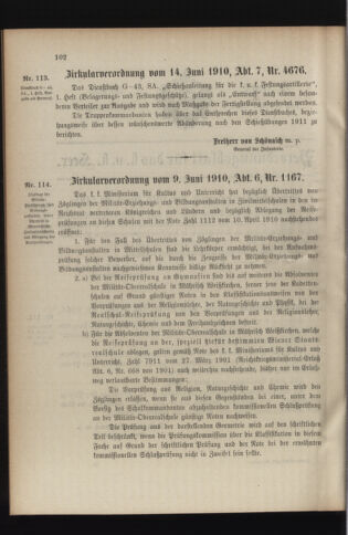 Verordnungsblatt für das Kaiserlich-Königliche Heer 19100618 Seite: 16