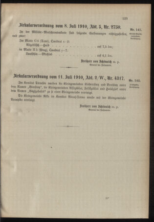 Verordnungsblatt für das Kaiserlich-Königliche Heer 19100708 Seite: 11