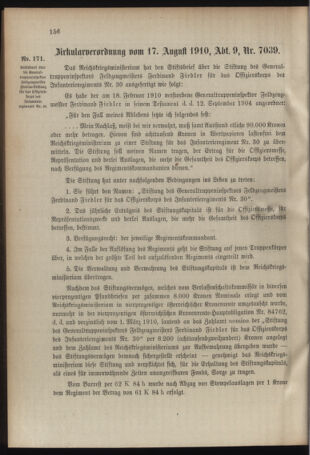 Verordnungsblatt für das Kaiserlich-Königliche Heer 19100829 Seite: 18