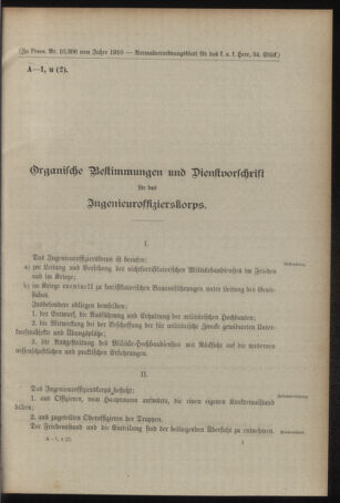 Verordnungsblatt für das Kaiserlich-Königliche Heer 19100928 Seite: 23