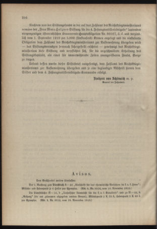 Verordnungsblatt für das Kaiserlich-Königliche Heer 19101129 Seite: 4