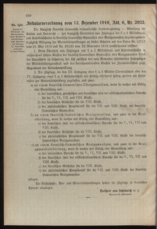 Verordnungsblatt für das Kaiserlich-Königliche Heer 19101217 Seite: 24