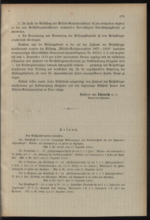 Verordnungsblatt für das Kaiserlich-Königliche Heer 19101229 Seite: 23