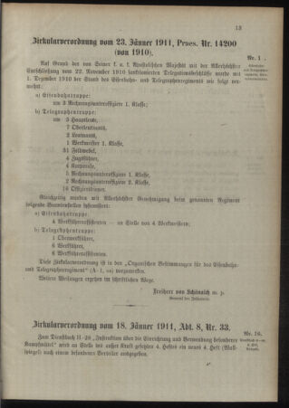 Verordnungsblatt für das Kaiserlich-Königliche Heer 19110128 Seite: 3