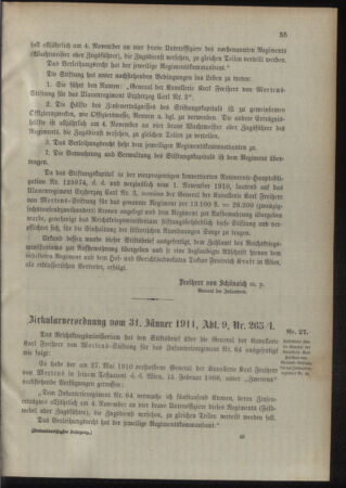 Verordnungsblatt für das Kaiserlich-Königliche Heer 19110208 Seite: 41