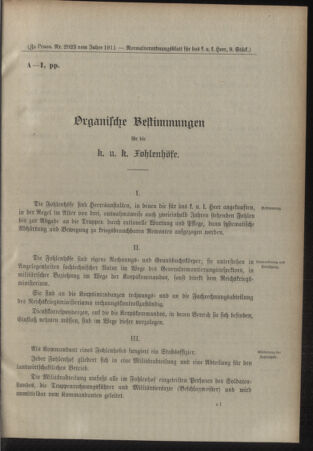 Verordnungsblatt für das Kaiserlich-Königliche Heer 19110318 Seite: 17