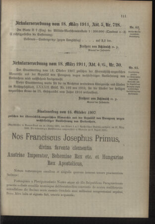 Verordnungsblatt für das Kaiserlich-Königliche Heer 19110328 Seite: 5