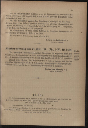 Verordnungsblatt für das Kaiserlich-Königliche Heer 19110408 Seite: 3